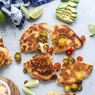 Pimento Cheese Chicken Quesadillas with Jalapeños