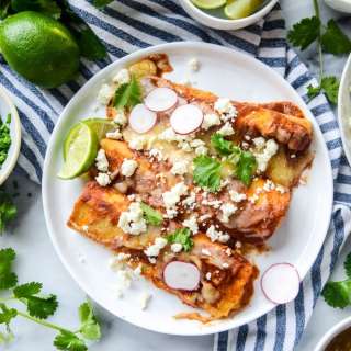 Cheese Enchiladas with Homemade Sauce