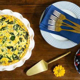 Easy French Bistro Spinach Quiche