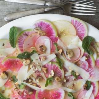 Shaved Apple and Radish Salad