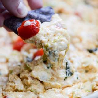 Cheesy Chicken Enchilada Dip