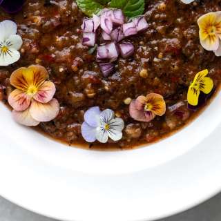 Fire Roasted Gazpacho (Black Gazpacho)