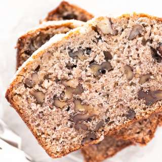 Roasted Banana Bread with Walnuts