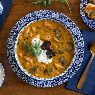 Hungarian Mushroom Soup - with or Without Chicken!