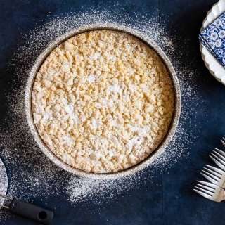 Italian Lemon Curd Ricotta Crumb Cake