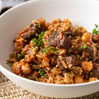 Beef Plov (Beef Rice Pilaf)