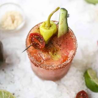 Fresh Heirloom Tomato Bloody Marys