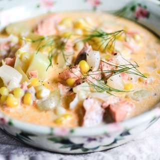 Salmon and Corn Chowder
