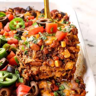 Ground Beef Enchilada Casserole Recipe (with Corn Tortillas)
