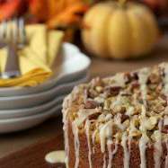 Pumpkin Coffee Cake w/ Pecan-Pepita Crumble