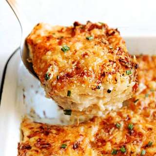 Au Gratin Potato Recipe with bacon