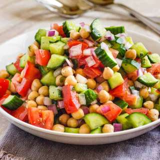 Shirazi Salad with Chickpeas + Video