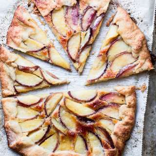 White Peach Frangipane Galette