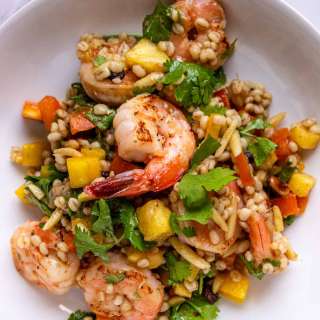 Pineapple Shrimp Barley Salad