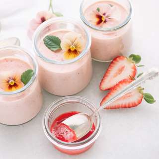 Strawberries and Cream Pots