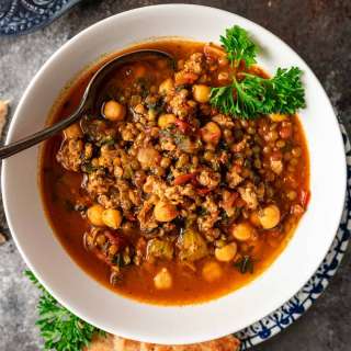 Moroccan Harira (Lentil Soup)