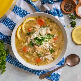Lemon Chicken Orzo Soup