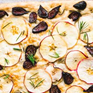 Apple, Cheddar, and Fig Focaccia