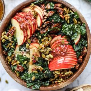 Nutty Harvest Honeycrisp Kale Salad