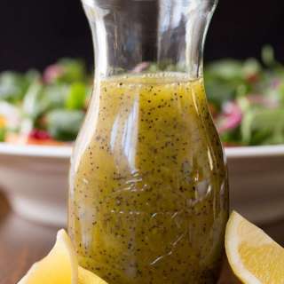 Lemon Ginger Poppyseed Salad Dressing