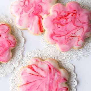 Glazed Shortbread Cutout Cookies