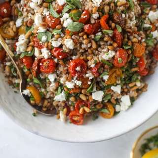 Slow Roasted Tomato Farro Salad