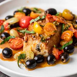 Mediterranean Pan Seared Cod Recipe
