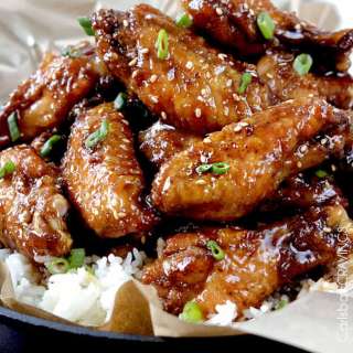 Baked Sticky Wings (General Tso Chicken Wings)
