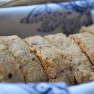 Manchego and Marcona Almond Shortbread Crackers