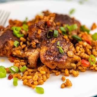 Smothered Chicken and Barley