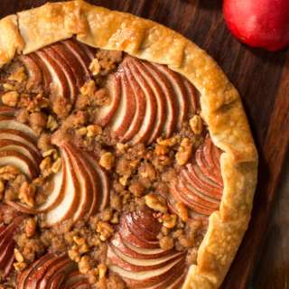 Maple-Glazed Red Pear Galette