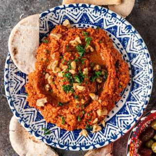 Muhammara (Red Pepper Walnut Dip)