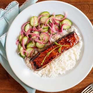 Make-Ahead Honey Coriander Glazed Salmon