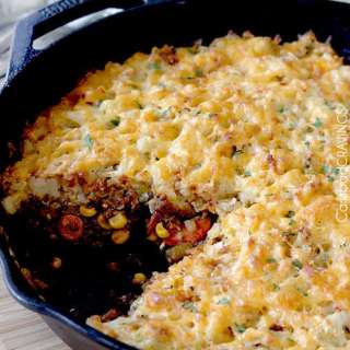 Cheesy Hash Brown Shepherd's Pie