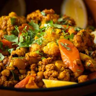 Cauliflower Carrot Vegetable Tagine