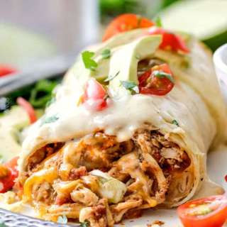 Smothered Chicken Burritos