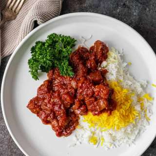 Persian Eggplant Stew (Khoresh Bademjan)