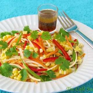 Summer Salad with Asian Strawberry Poppy Seed Vinaigrette