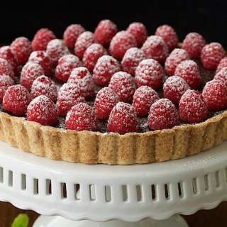 French Chocolate Tart with Brown Butter Crust