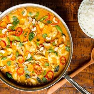 Shrimp and Chicken Cashew Curry
