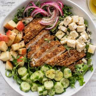 Pretzel Crusted Chicken Salad
