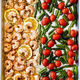 Sheet Pan Shrimp Scampi (No Wine)