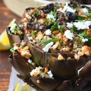 Greek Style Stuffed Artichokes