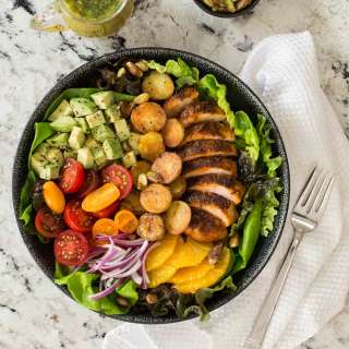 Warm Chicken and Roasted Potato Salad