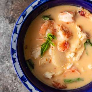 Coconut Crab Soup with Shrimp
