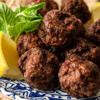Greek Lamb Meatballs (Keftedes Tiganites)