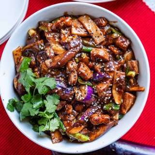 Szechuan Pork and Eggplant Stir Fry