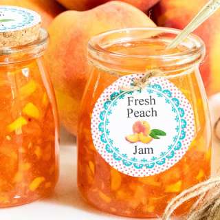 Super Easy Peach Freezer Jam