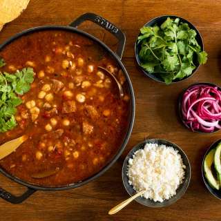 Braised Pork Shoulder Pozole (Pozole Rojo)