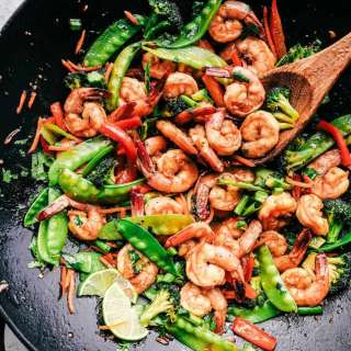 Garlic Shrimp Stir Fry
